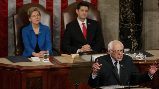 Illustration for article titled Look Away, Bernie Voters. These Photoshops Of Bernie Sanders In The White House Will Be Too Painful.